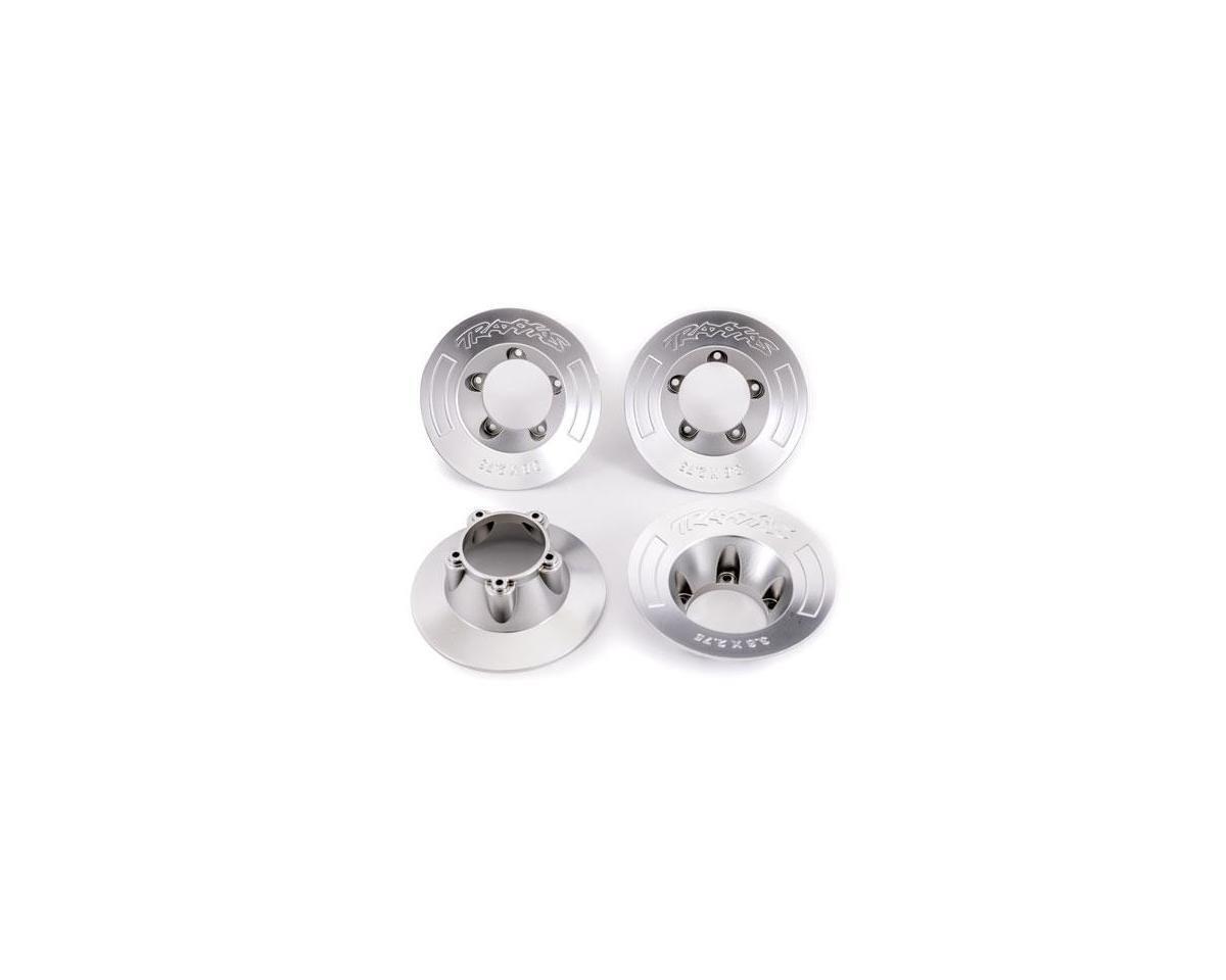Traxxas Wheel covers satin chrome (4) (fits #9572 wheels) TRA9568X