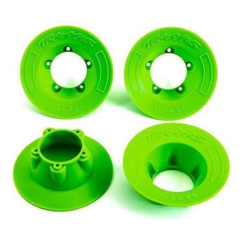 Traxxas Wheel covers green (4) (fits #9572 wheels) TRA9569G