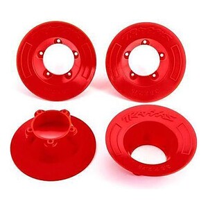 Traxxas Wheel covers red (4) (fits #9572 wheels) TRA9569R