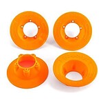Traxxas Wheel covers orange (4) (fits #9572 wheels) TRA9569T