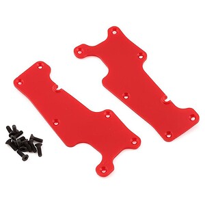 Traxxas Suspension arm covers red front (left and right)/ 2.5x8 CCS (12) TRA9633R