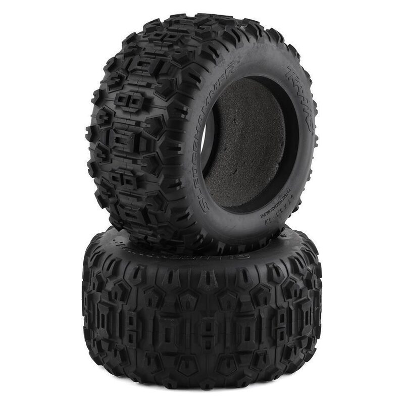 Traxxas Sledgehammer Tires (2) with Foam Inserts - tra9670-jpg Traxxas Sledgehammer Tires (2) with Foam Inserts