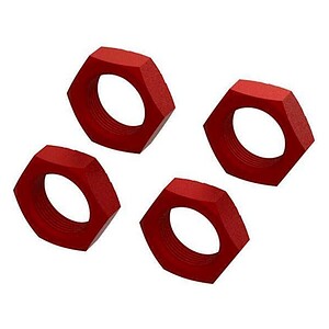 Arrma Aluminum Wheel Nut 24 mm Red (4) ARA310929