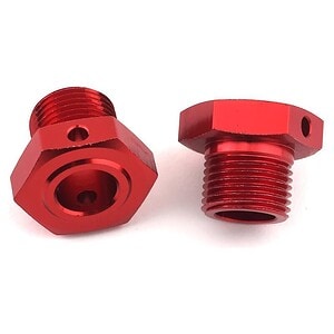 Arrma Aluminum Wheel Hex 17 mm 14 6 mm Thick Red (2) ARA311035