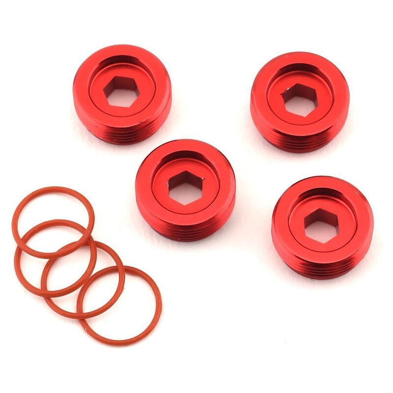 Arrma Aluminum Front Hub Nut Red (4) inc O-Rings ARA320467 - ara320467-jpg Arrma Aluminum Front Hub Nut Red (4) inc O-Rings ARA320467