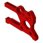 Red RC car part for off-road racing and hobbyist builds.