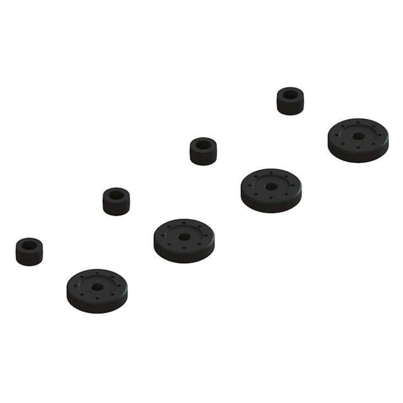 Arrma Shock Pistons & Cartridge Spacers 4 Shocks ARA330570