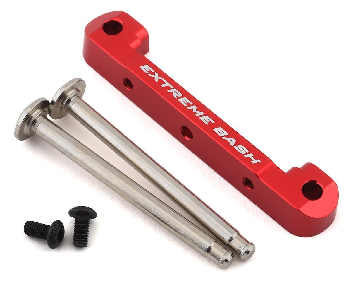 Arrma Front Upper Suspension Mount CNC Aluminum Red ARA330659 - ara330659-jpg Arrma Front Upper Suspension Mount CNC Aluminum Red ARA330659