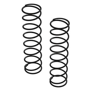 High-quality black coil springs for RC car suspension, durable and reliable for off-road racing.