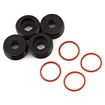 Arrma Aluminum Front Hub Nut Black Inc  O-Rings (4) ARA330775