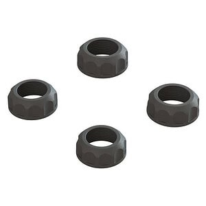 Arrma Shock Cap (4):  4X4 - Black ARA330828