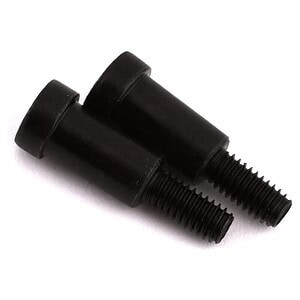 High-quality black RC car shock absorber components for off-road and racing RC vehicles.