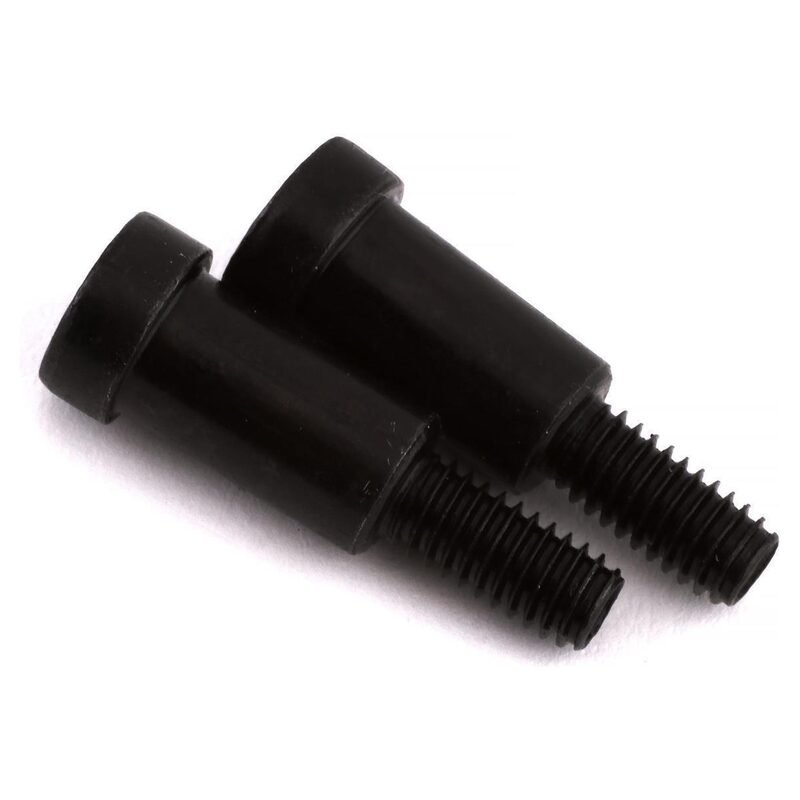 RC car shock absorbers. High-quality black RC car shock absorber components for off-road and racing RC vehicles.