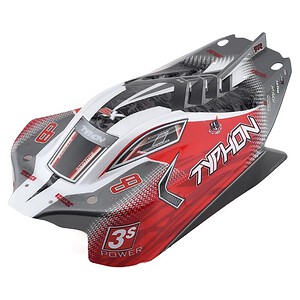 Arrma AR402274 Typhon 4x4 Blx Painted Decaled Body Red ARA402274