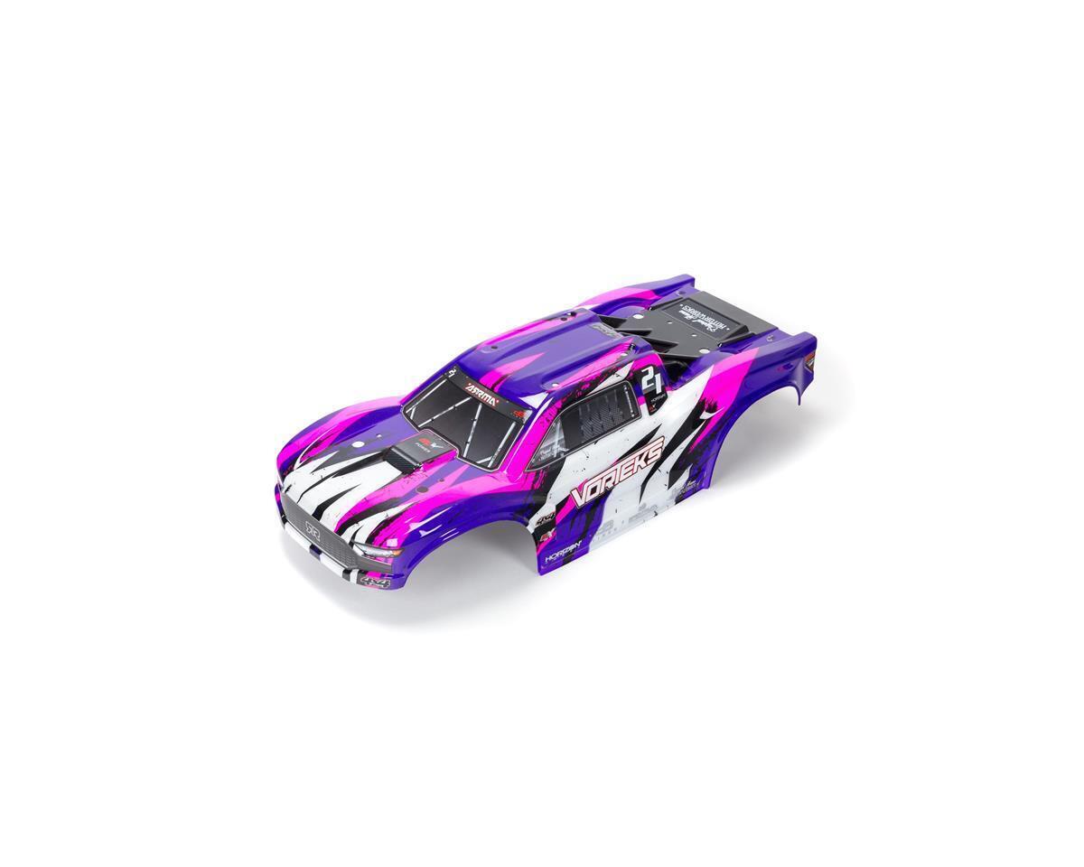 Arrma VORTEKS 4X4 BLX Painted Decal Tri mmed BodyPurple ARA402327 - ara402327-jpg Arrma VORTEKS 4X4 BLX Painted Decal Tri mmed BodyPurple ARA402327
