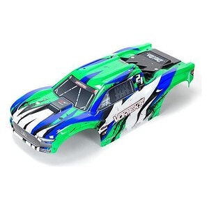 Arrma VORTEKS 4X4 BLX Painted Decal Tri mmed Body Green ARA402328