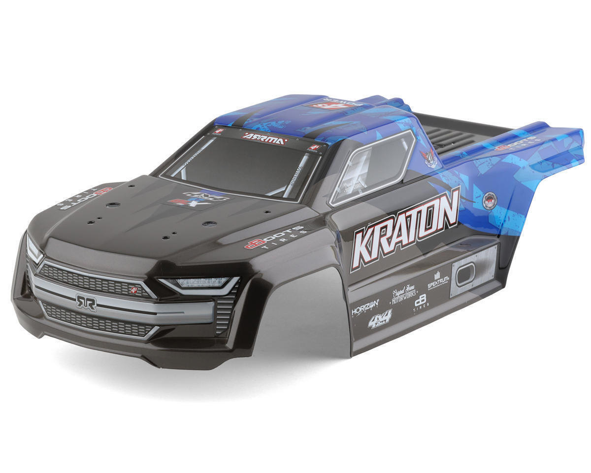 Arrma KRATON 4X4 4S BLX Finished Body Black/Blue ARA402329