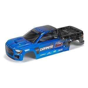 Arrma GRANITE 4X2 Painted Decaled Tri mmed Body Blu/Blk ARA402344