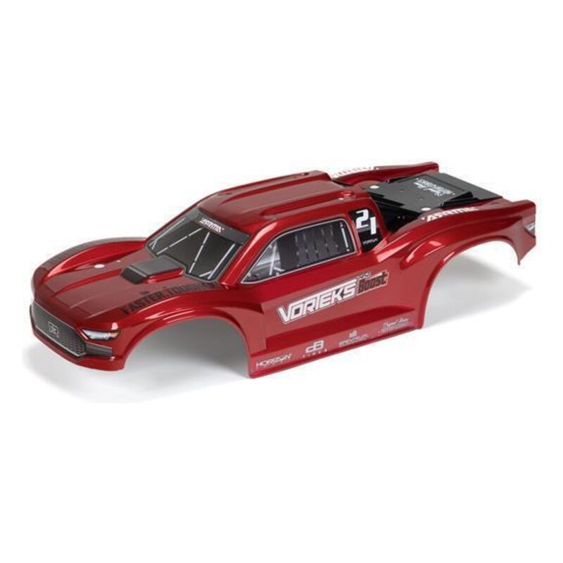 Arrma VORTEKS 4X2 Painted Decaled Tri mmed Body Red ARA402347