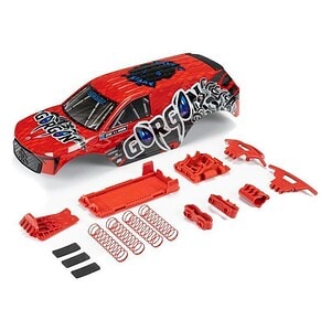 Arrma GORGON Painted Decaled Body Set Red ARA402351
