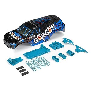 Arrma GORGON Painted Decaled Tri mmed Body Set Blue ARA402355