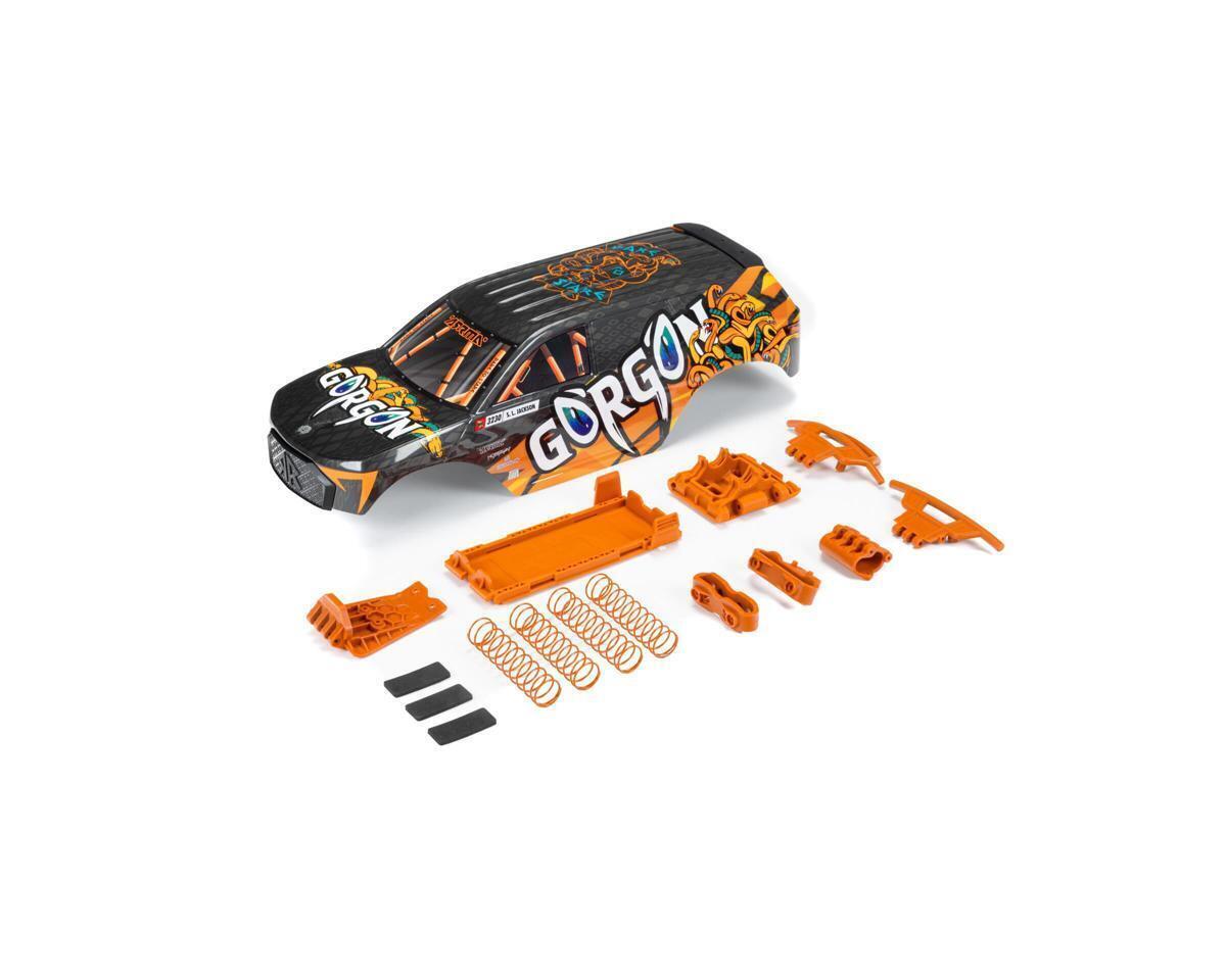 Arrma GORGON Painted Decaled Tri mmed Body Set Orange ARA402357