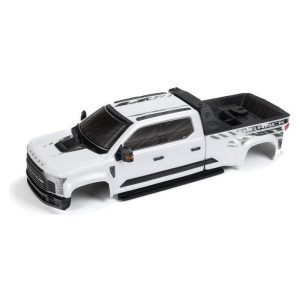 Arrma BIG ROCK 6S BLX Painted Decaled Tri mmed Body - White ARA411028