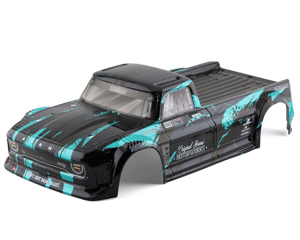 Arrma INFRACTION 4X4 3S BLX Finished Body Black/Teal ARA414008 - ara414008-jpg Arrma INFRACTION 4X4 3S BLX Finished Body Black/Teal ARA414008