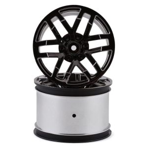 Arrma AR510099 MT 2 8 Wheel 14 mm Hex Black Chrome (2) ARA510099
