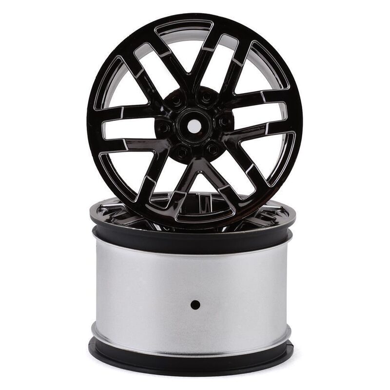 Arrma AR510099 MT 2 8 Wheel 14 mm Hex Black Chrome (2) ARA510099
