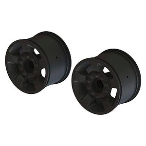 Arrma 2 8 Wheel 14 mm Hex Black/2 ARA510116