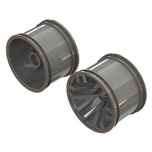 Arrma MT 2 8 Wheel 14 mm Hex Gun Metal (2) ARA510125