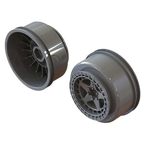 Arrma SC 2 2/3 0 Wheel 14 mm Hex Gun Metal (2) ARA510126