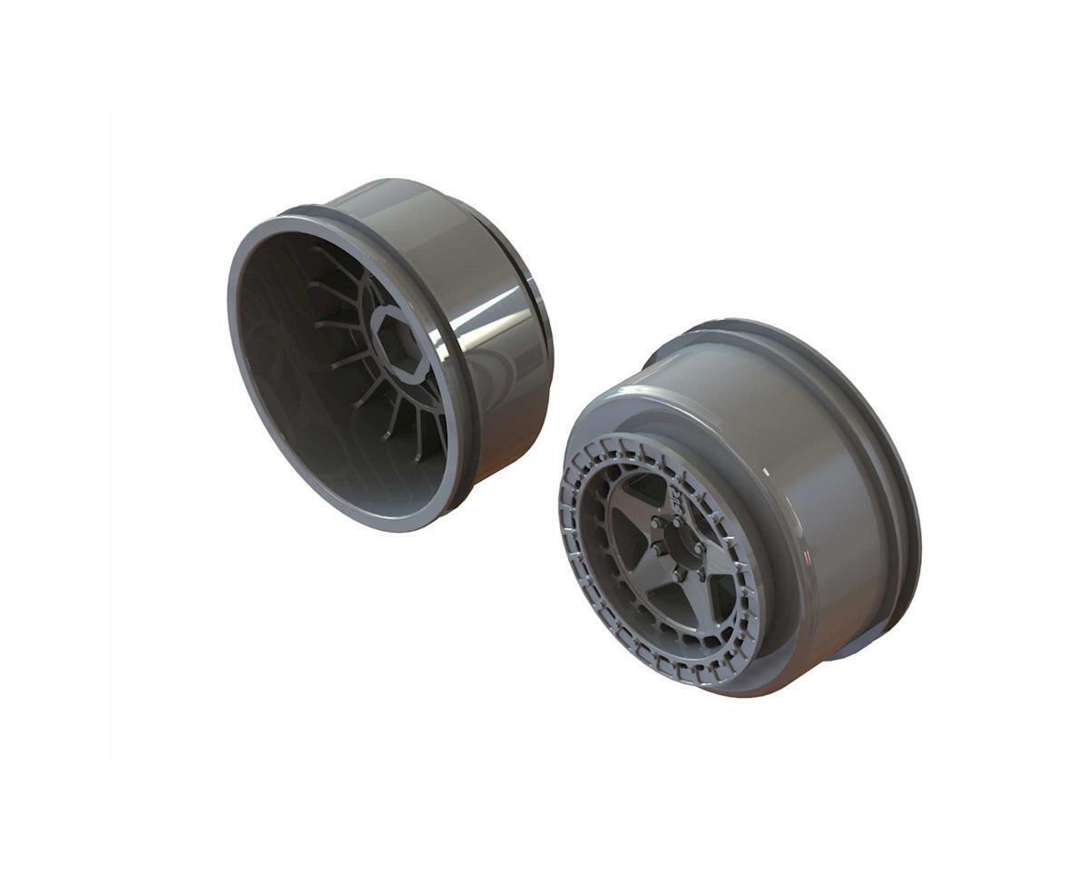 Arrma SC 2 2/3 0 Wheel 14 mm Hex Gun Metal (2) ARA510126