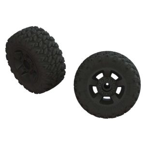 Arrma dBoots Ragnarok MT Tire Set - Glued Black (2)