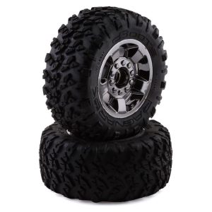 Arrma dBoots Ragnarok MT Tire Set - Glued Black Chrome (2)