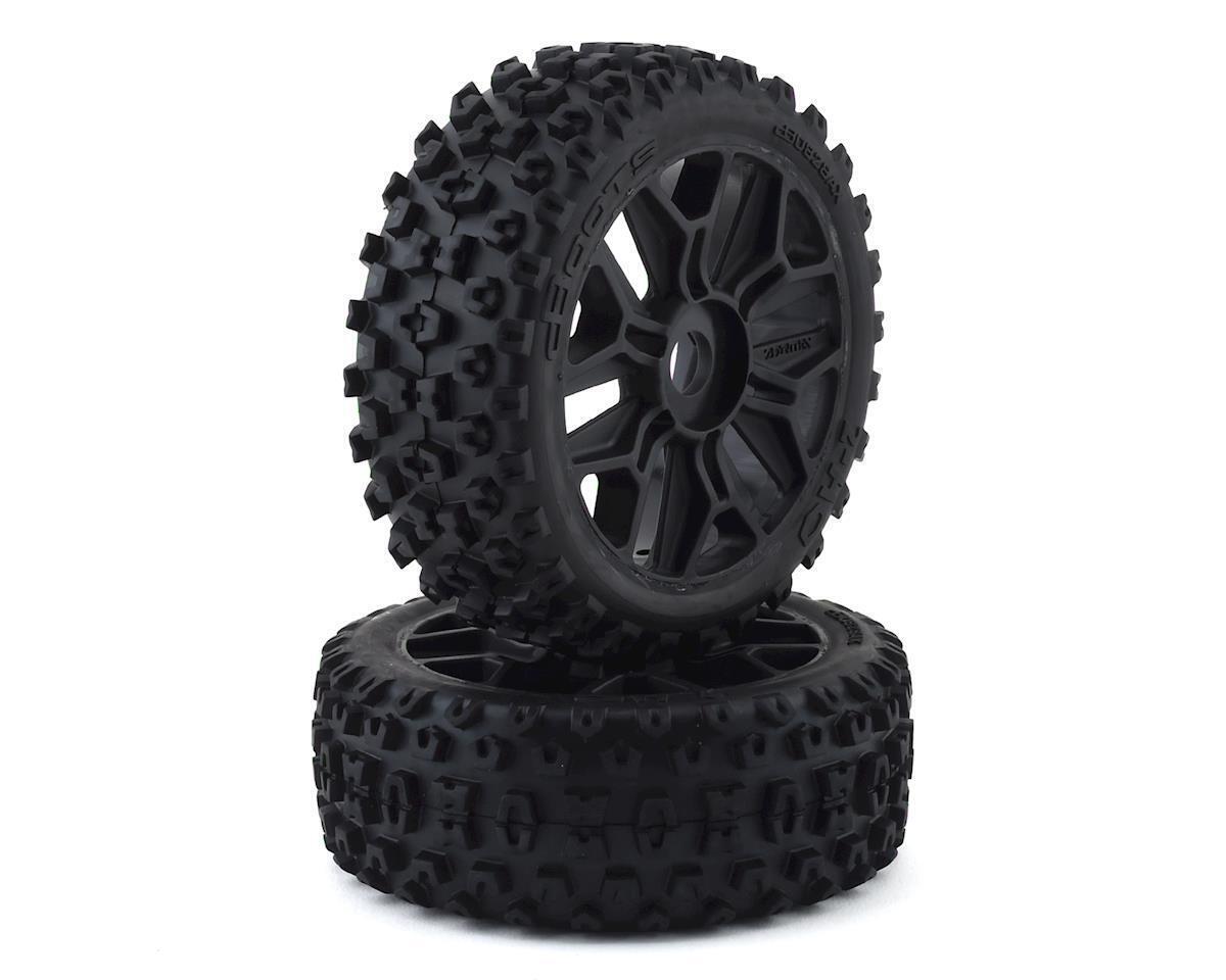 Arrma 2HO Tire Set - Glued Black (2)