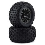 Arrma Dboots Fortress MT Tire Set Glued Gun Metal (2) ARA550086