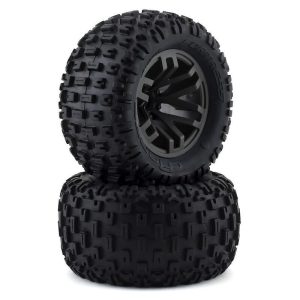 Arrma Dboots Fortress MT Tire Set Glued Gun Metal (2) ARA550086