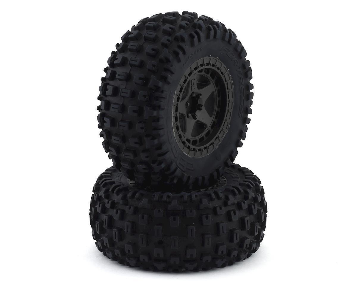 Arrma dBoots Fortress SC Tire Set - Glued Gun Metal (2)