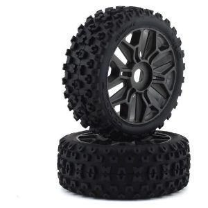 Arrma Dboots 2HO Tire Set Glued Gun Metal (2) ARA550088