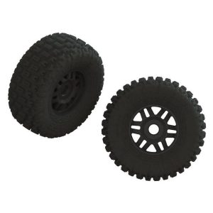 Arrma dBoots FORTRESS LP Tire Set Glued Black (1Pair) ARA550110