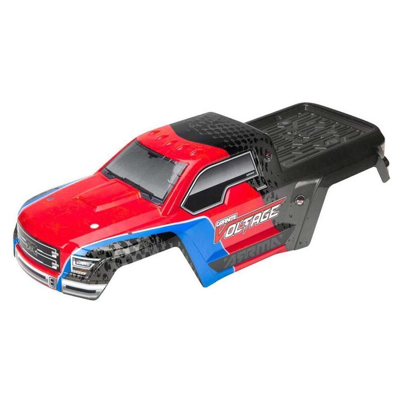 Arrma AR402196 Body Pntd/Decaled GRANITE VOLTAGE Red/Blk ARAC3326