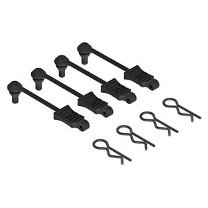 Arrma AR390165 Body Clip Retainer 1/10 Scale Black (4) ARAC3445