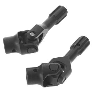Heavy-duty RC car servo horn connectors, black plastic.