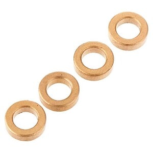 High-quality copper washers for RC car maintenance and repairs, ensuring optimal sealing and performance.