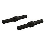 Durable black nylon RC car wheel axles for remote control vehicles, replacement parts for enhanced performance.
