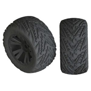 Arrma AR550049 Minokawa LP 4S Tire 3 8 Glued Black (2) ARAC9467