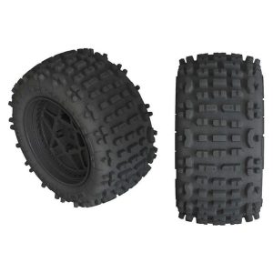 Arrma AR550050 Backflip LP 4S Tire 3 8 Glued Black (2) ARAC9468