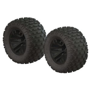 Arrma AR550044 dBoots Fortress MT Tire Set Glued Blk (2) ARAC9632